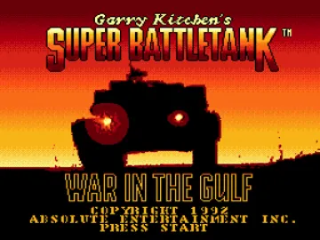 Garry Kitchen's Super Battletank - War in the Gulf (USA) screen shot title